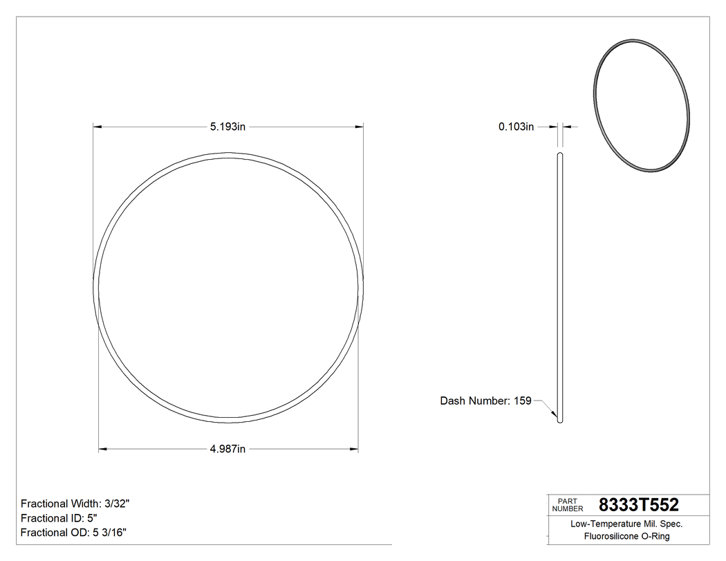 Technical drawing - 8333T552